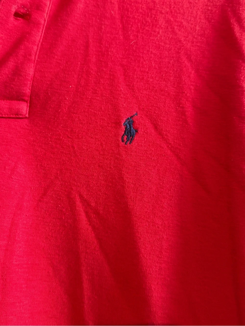 Polo Ralph Lauren Red Short Sleeve Pique Polo Shirt Size M Vintage Prep